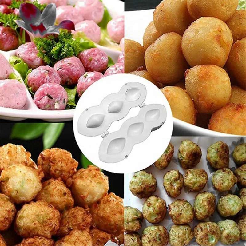 Plastic Meatball Mold, Meatloaf Maker Press Tools Diy Mould Kitchen Homemade Stuffed Maker