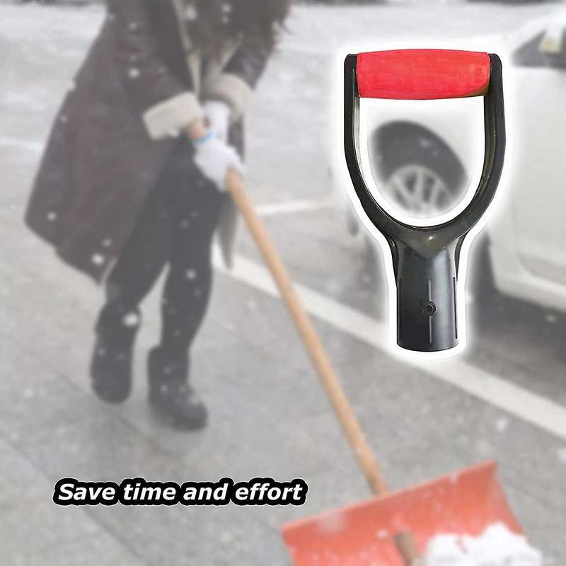 Plastic Spade Handle Shovel D Grip Handle, 32mm Inner Diameter Spade Snow Shovel Handle, Spade Snow
