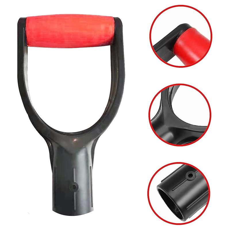 Plastic Spade Handle Shovel D Grip Handle, 32mm Inner Diameter Spade Snow Shovel Handle, Spade Snow