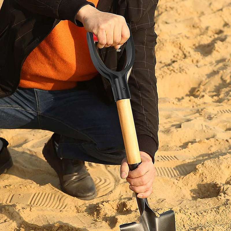 Plastic Spade Handle Shovel D Grip Handle, 32mm Inner Diameter Spade Snow Shovel Handle, Spade Snow
