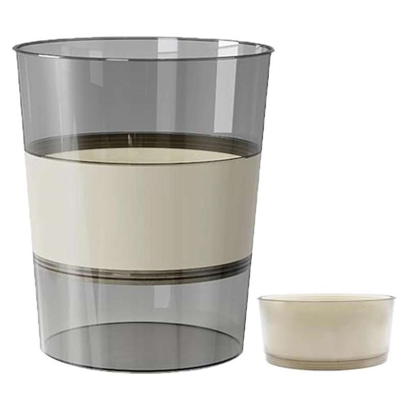Plastic Small Trash Can Collapsible Portable Garbage Bin Foldable Round Wastebasket,for Bathroom Kit
