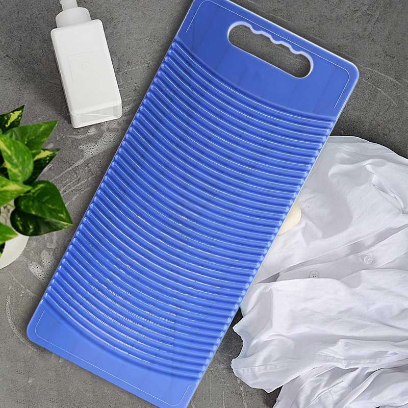 Plastic Rectangle Washboard Wash Clothes Board 50cm Long Red, Green, Blue Random