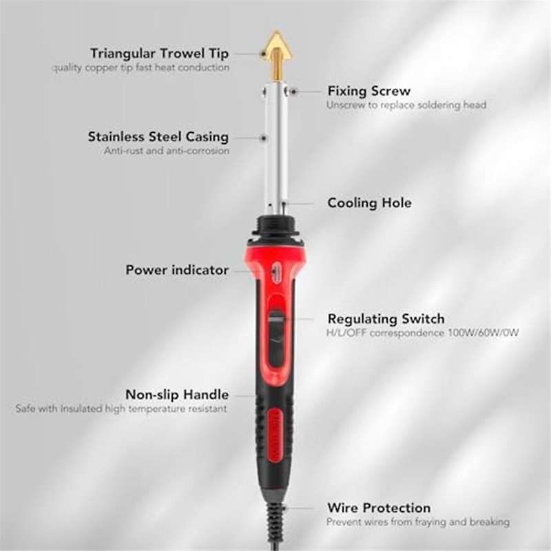 Plastic Welding Kit for Car Bumper Repair, Rapid Heating Plastic Repair Kit for Diy, Dashboard Repa