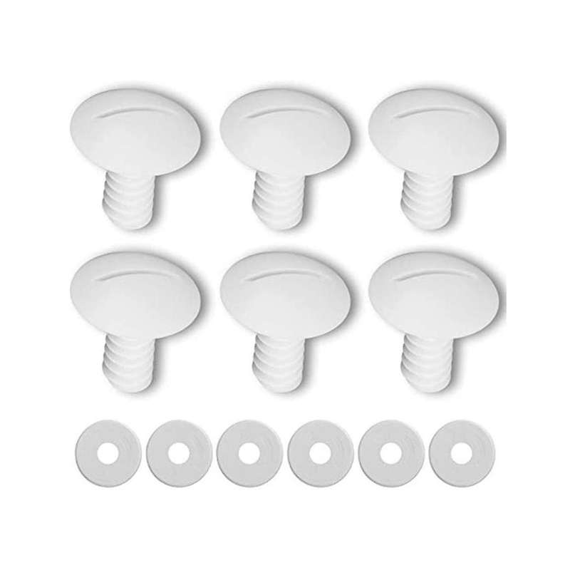 Plastic Wheel Screws (Pack of 6 Screws) for Pool Cleaner 180/280 with Extra 6 PCS Washers Pool Clea
