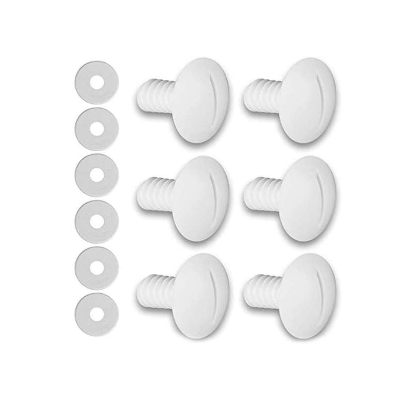 Plastic Wheel Screws (Pack of 6 Screws) for Pool Cleaner 180/280 with Extra 6 PCS Washers Pool Clea