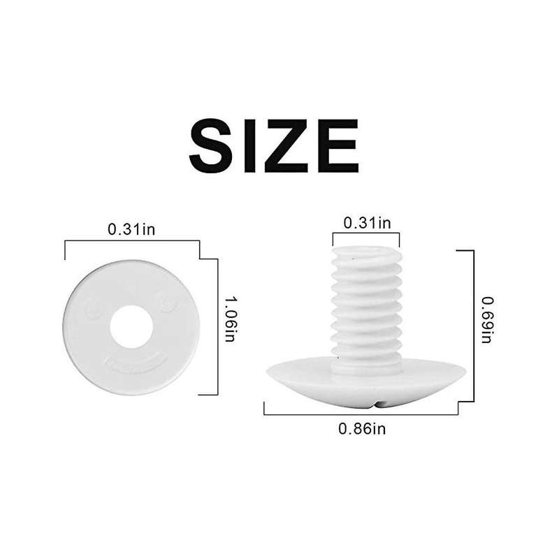 Plastic Wheel Screws (Pack of 6 Screws) for Pool Cleaner 180/280 with Extra 6 PCS Washers Pool Clea