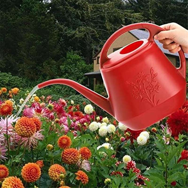 Plastic Watering Can with Comfortable Handle, Garden Watering Cans Long Spout for Indoor Outdoor Wat