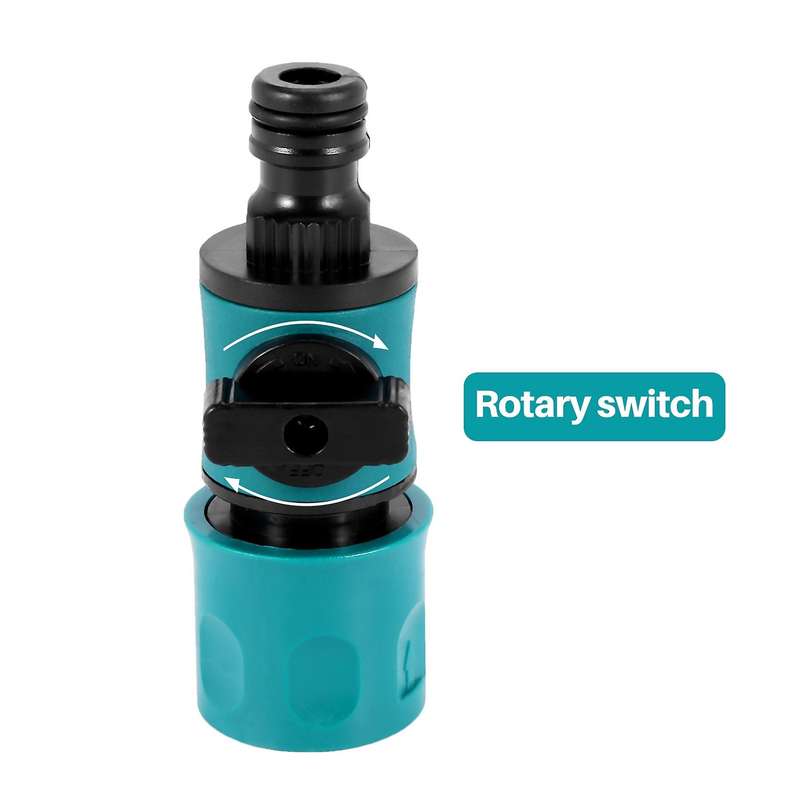 Plastic Valve with Quick Connector Agriculture Garden Watering Prolong Hose Irrigation Pipe Fittings