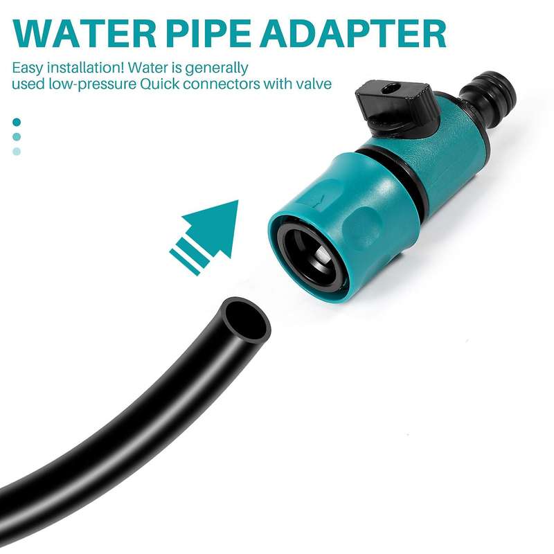 Plastic Valve with Quick Connector Agriculture Garden Watering Prolong Hose Irrigation Pipe Fittings