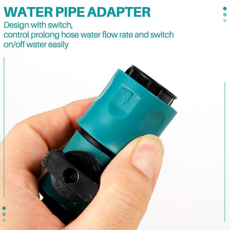 Plastic Valve with Quick Connector Agriculture Garden Watering Prolong Hose Irrigation Pipe Fittings