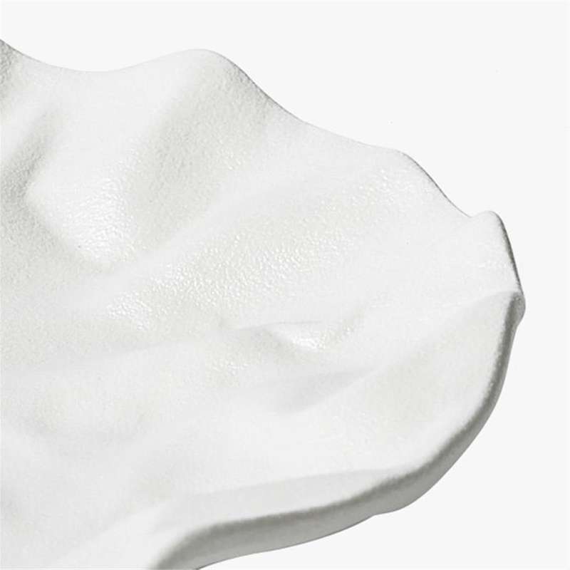 Pleated Flat Plate Ceramic Cooking Plate Steak Plate Western Salad Ceramic Plate 11 Inches