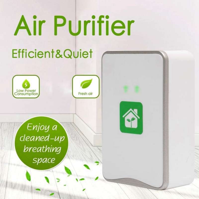 Pluggable Air Purifier Negative Ion Generator Filterless Ionizer Purifier Clean ,Pollutants,Mold,Od