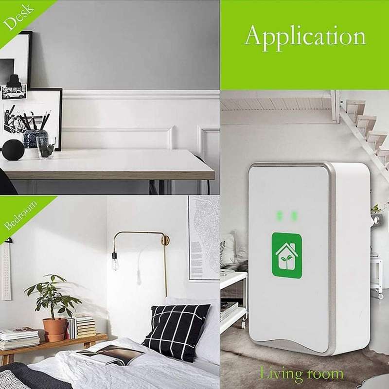 Pluggable Air Purifier Negative Ion Generator Filterless Ionizer Purifier Clean ,Pollutants,Mold,Od