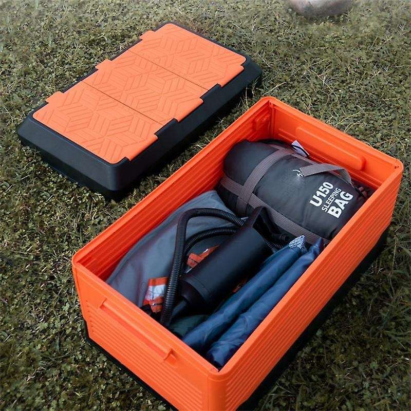 Plus Size Foldable Storage Box Plastic Organizer with Lid Toys Books Tool Trunk Car Outdoor Travel