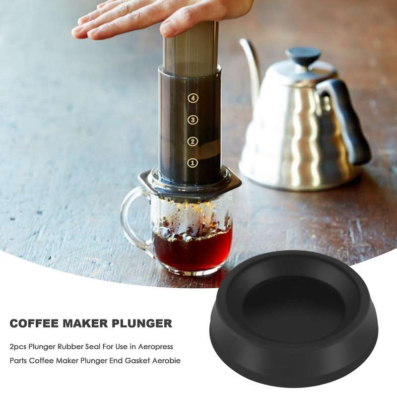 Plunger Rubber Seal Compatible Use in Parts Coffee Maker Plunger End Gasket (Pack of 2)