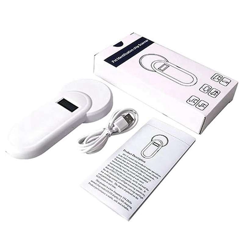 Pocket Reader Pet Chip Scanner Standard Handheld Backlit Lcd Tag Reader Id Scanner for Animals And