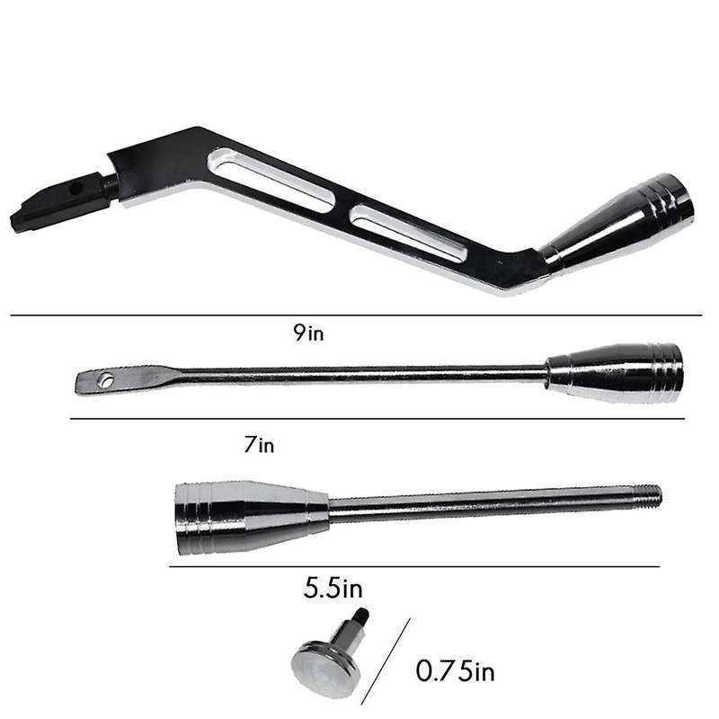 Polished Aluminum Column Shifter Lever Turn Signal Hazard Tilt for , , , , Black