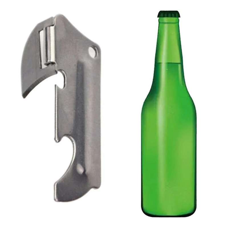 Polished Stainless Steel Can Opener Foldable Easy and Manual Strong Practicality for Drinks Wine Fol
