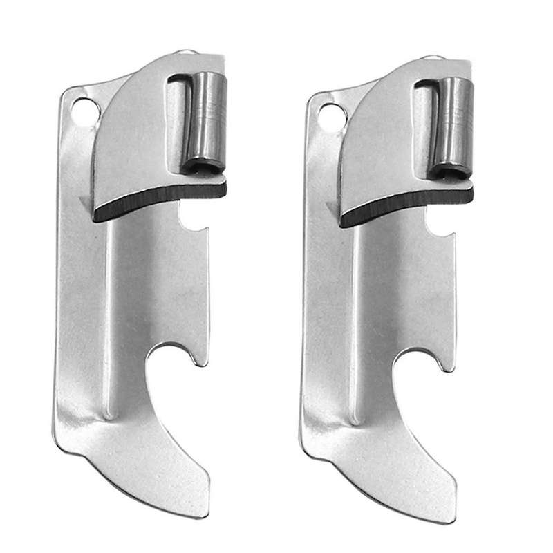 Polished Stainless Steel Can Opener Foldable Easy and Manual Strong Practicality for Drinks Wine Fol