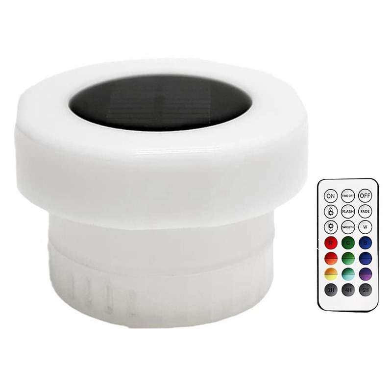 Pool Chlorine Floater, Chlorine Tablet Floater with Colorful Solar Lights, Floating Chlorine Dispens