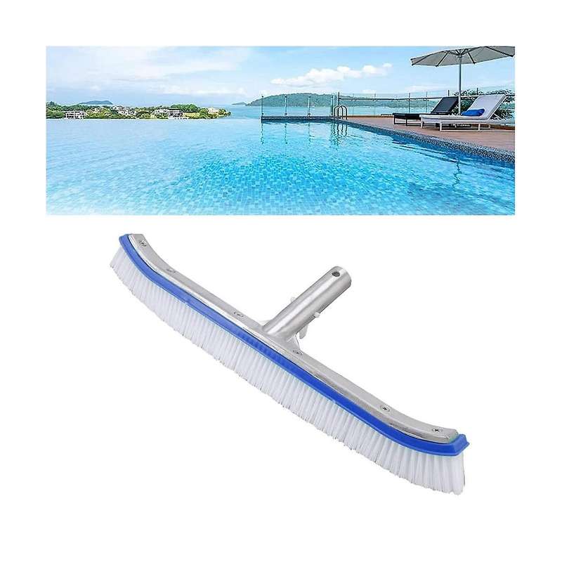Pool Brush,18in Pool Brushes for Cleaning Pool Walls, Cleaning Tool Pool Brush Head for Inground Po