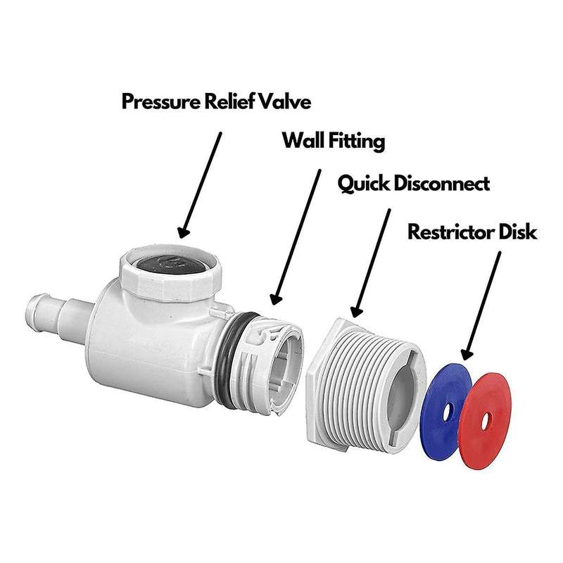 Pool Cleaner Universal Wall Fitting UWF Connector Assembly 9-100-9001 for Zodiac 280 380 3900 Pool C