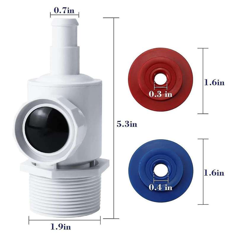 Pool Cleaner Universal Wall Fitting UWF Connector Assembly 9-100-9001 for Zodiac 280 380 3900 Pool C
