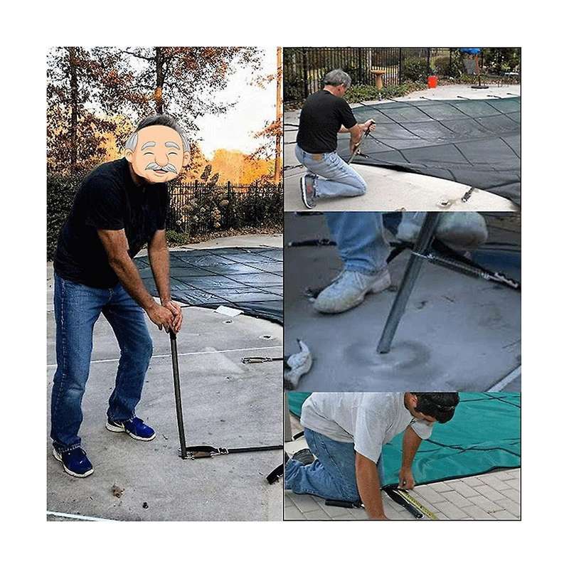 Pool Cover Tool,pool Cover Removal Installation Rod Pool Cover Anchors,26inch Length,for All Standar