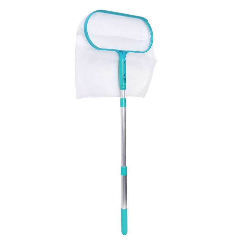 Pool Leaf Skimmer Net,with 3 Sections Telescopic Pole&fine Mesh Pool Net,pool Cleaning Tool for Rem