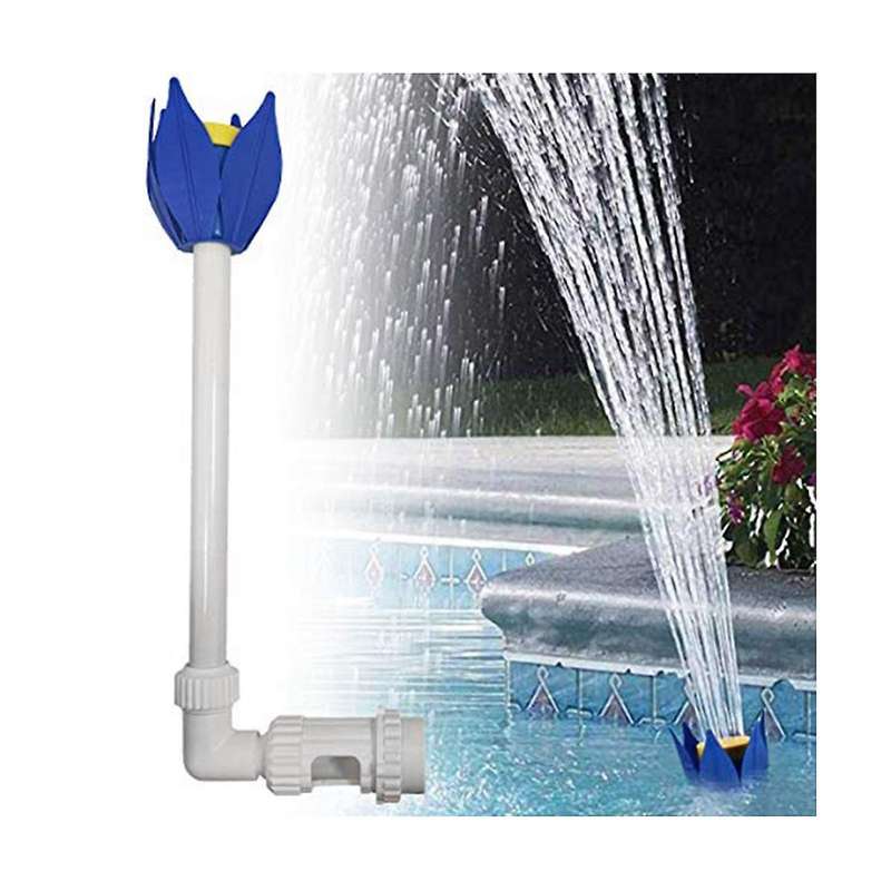 Pool Fountain Adjustable Waterfall Pool Fountain Spray Lotus Shape Pool Nozzle Sprinkler Inground an