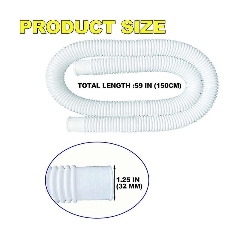Pool Hoses for Above Ground Pools, Filter Pump Hose Compatible for Pump Model 607,637 Bundled With