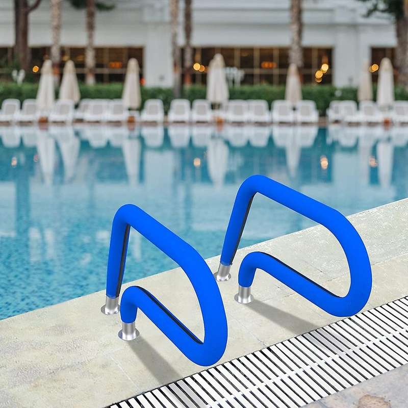 Pool Railing Covers-4 Feet Zippered Swimming Pool Handrail Covers-Hand Grip Rail Slip Cover for Pool