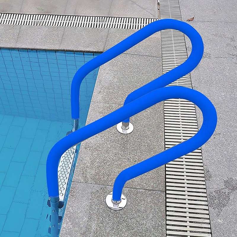 Pool Railing Covers-4 Feet Zippered Swimming Pool Handrail Covers-Hand Grip Rail Slip Cover for Pool