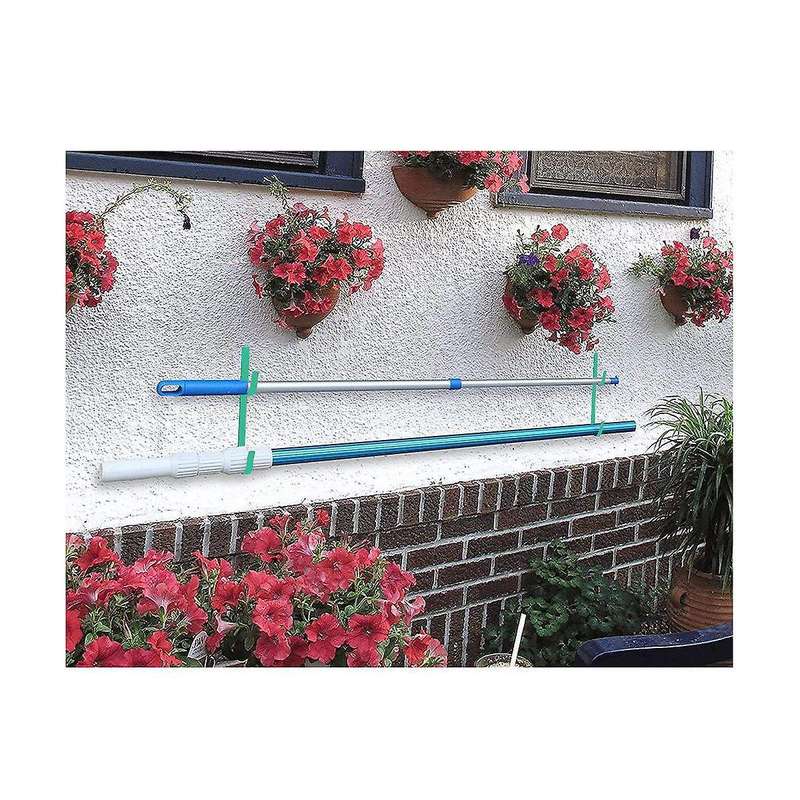 Pool Pole Hanger 4 Pack Pool Equipment Hooks Pool Tool Organizer for Telescopic Pole,skimmers,leaf