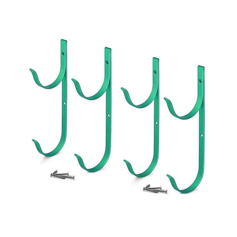 Pool Pole Hanger 4 Pack Pool Equipment Hooks Pool Tool Organizer for Telescopic Pole,skimmers,leaf