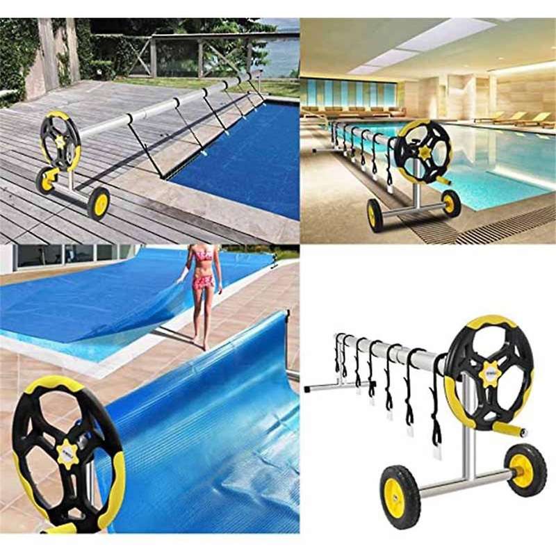 Pool Ruler Solar Cover Reel Attachment Kit Pool Cover Tightening Straps for Inground Swimming Pools