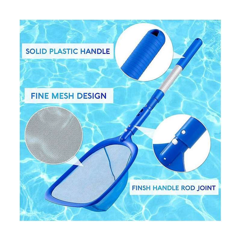 Pool Skimmer Pool Net with 3 Section Pole,pool Skimmer Net with Fine Mesh Net,telescopic Pole,ultra