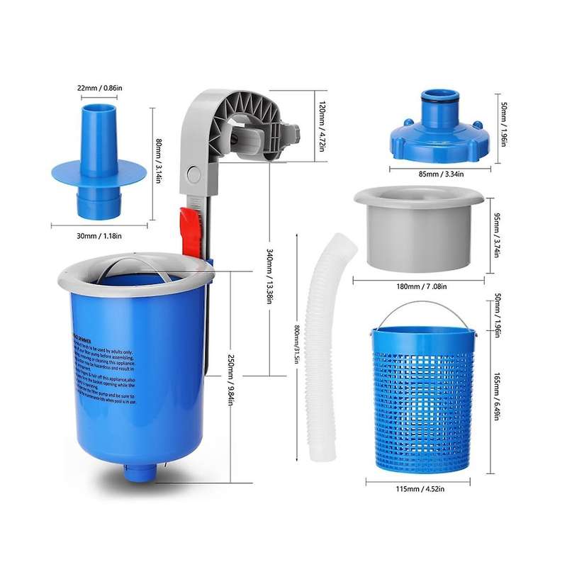 Pool Skimmer Wall Mount Surface Oil Sundries Collection Skimmers for Swimming Pools Aquariums Water