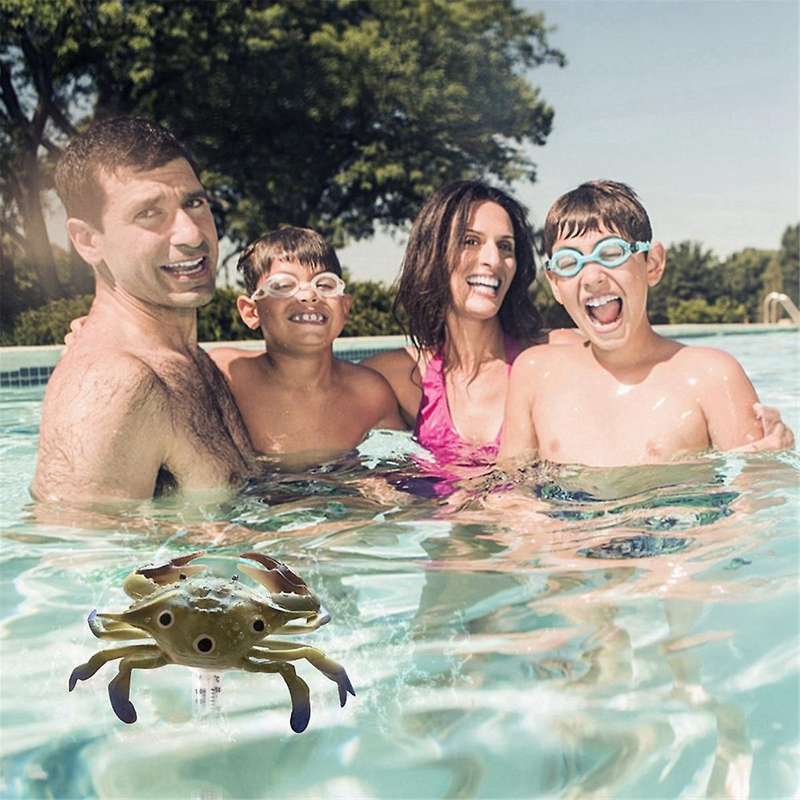 Pool Thermometer Floating Easy Read Large Size Pool Thermometer Ocean Animal Shaped Thermometer(Crab