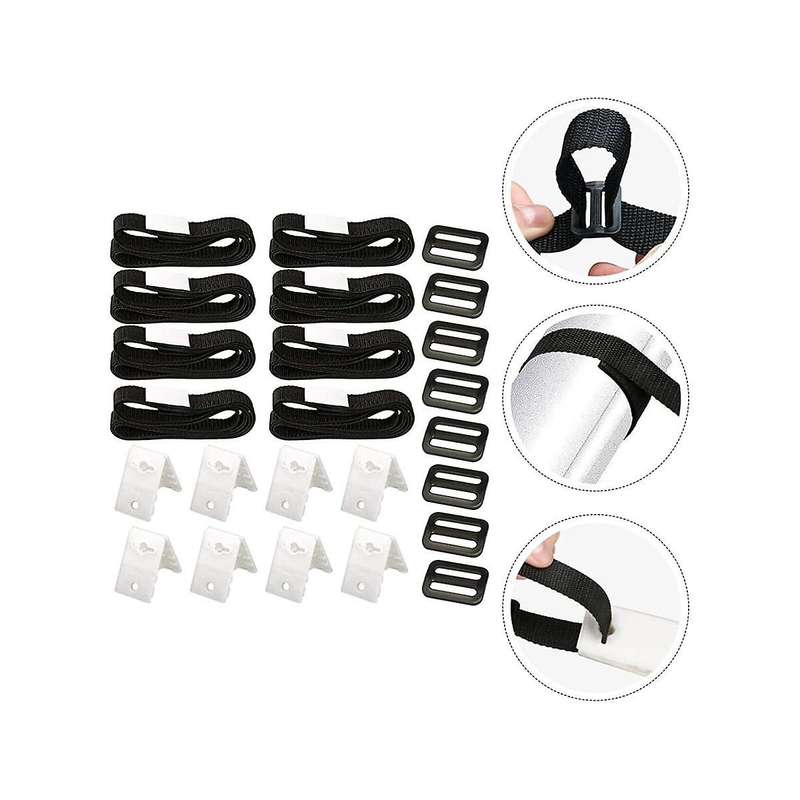 Pool Solar Cover Reel Attachment Straps Kit for In Ground Swimming Pool Solar Blanket Cover Reels St