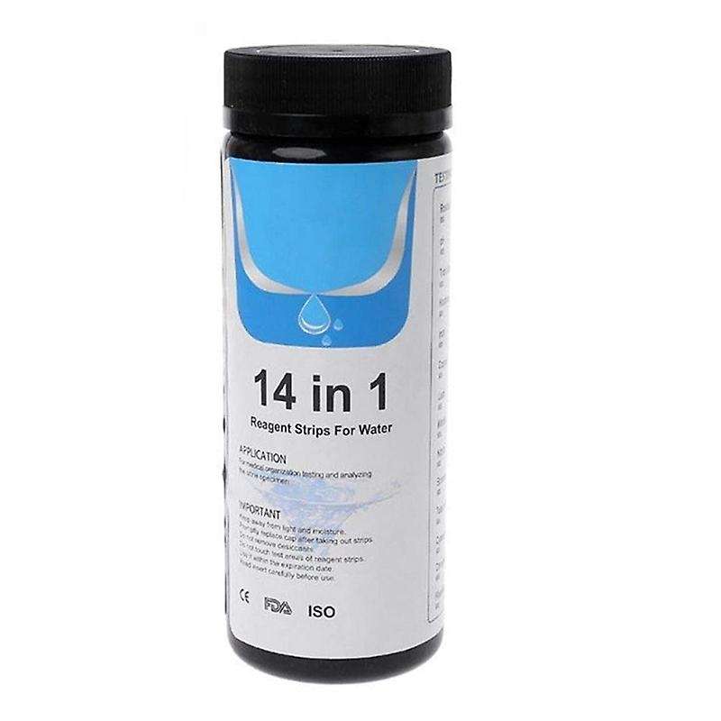 Pool Test Strips 14 In1 Drinking Water Test Strip Water Test Simple and Fast Hardness Test PH Bromin