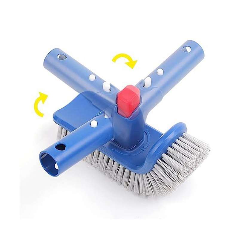 Pool Wall and Bottom Rotatable Cleaning Brush Pool Cleaning Brush for Above Ground Pools, Spas, Bat
