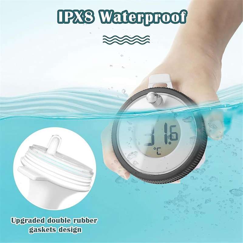 Pool Thermometer Pool and Bath Water Thermometer Wireless Floating Indoor and Outdoor Thermometer