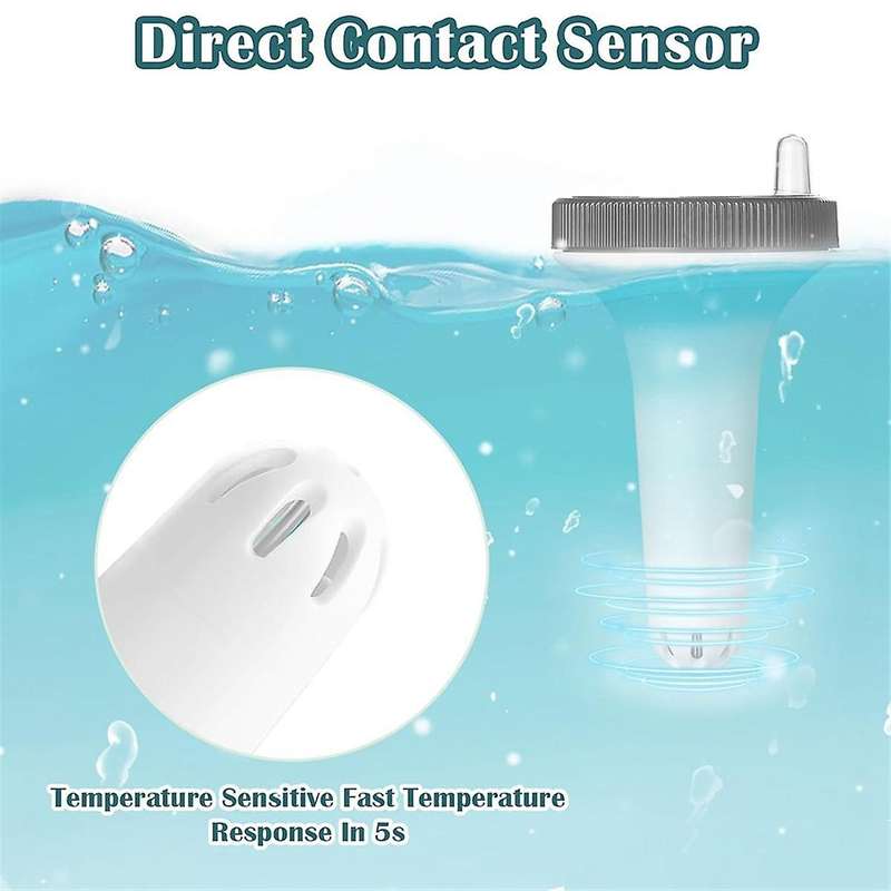 Pool Thermometer Pool and Bath Water Thermometer Wireless Floating Indoor and Outdoor Thermometer