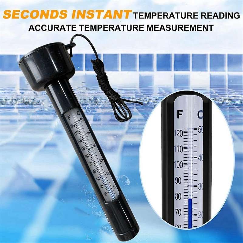 Pool Thermometer,Pool Temperature Thermometer Floating Easy Read,for Outdoor and Indoor Swimming Poo