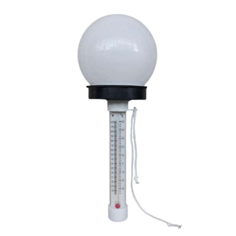 Pool Thermometer Floating Pool Thermometer with Solar Powered LED Light for Pool Pond Spa Hot Tub Wa