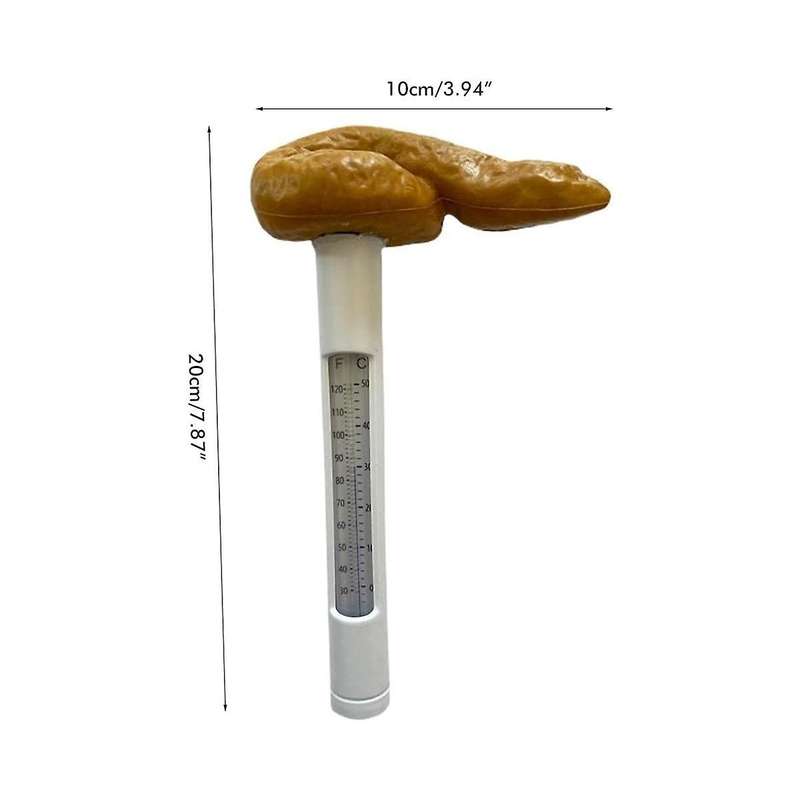 Poop Summer Swimming Pool Thermometer ,funny Pool Thermometer Floating Poop Prank Pool and Hot Tub