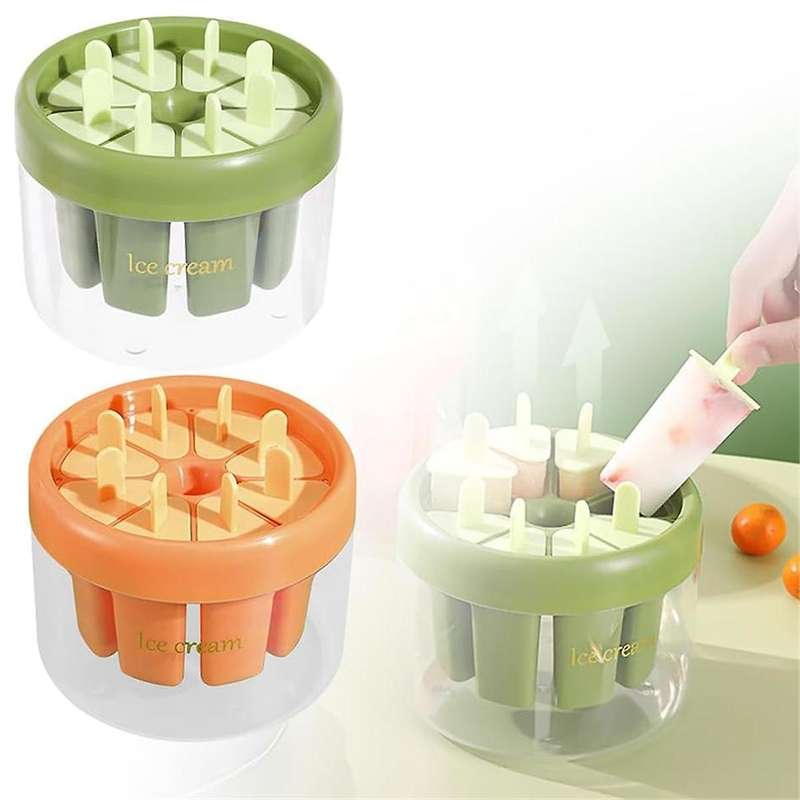 Popsicle Molds, Homemade Popsicle Molds, Ice Popsicle Molds Popsicle Molds with Sticks, Reusable Ea