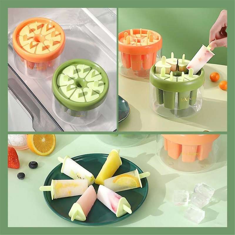 Popsicle Molds, Homemade Popsicle Molds, Ice Popsicle Molds Popsicle Molds with Sticks, Reusable Ea