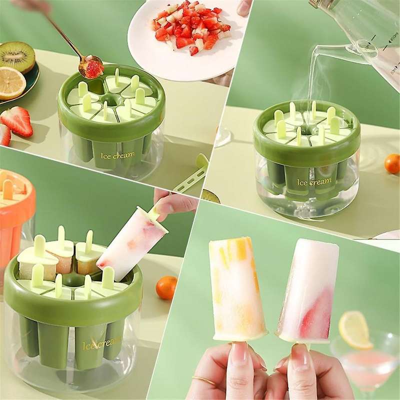 Popsicle Molds, Homemade Popsicle Molds, Ice Popsicle Molds Popsicle Molds with Sticks, Reusable Ea